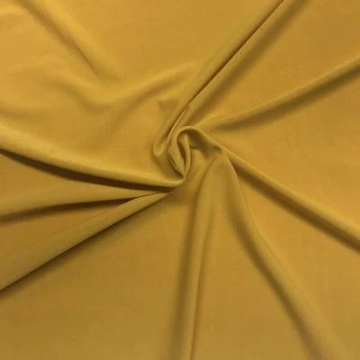 ITY Knit Stretch Jersey Rod Pocket Curtains - Gold - Image 3