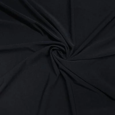 ITY Knit Stretch Jersey Rod Pocket Curtains - Navy - Image 3