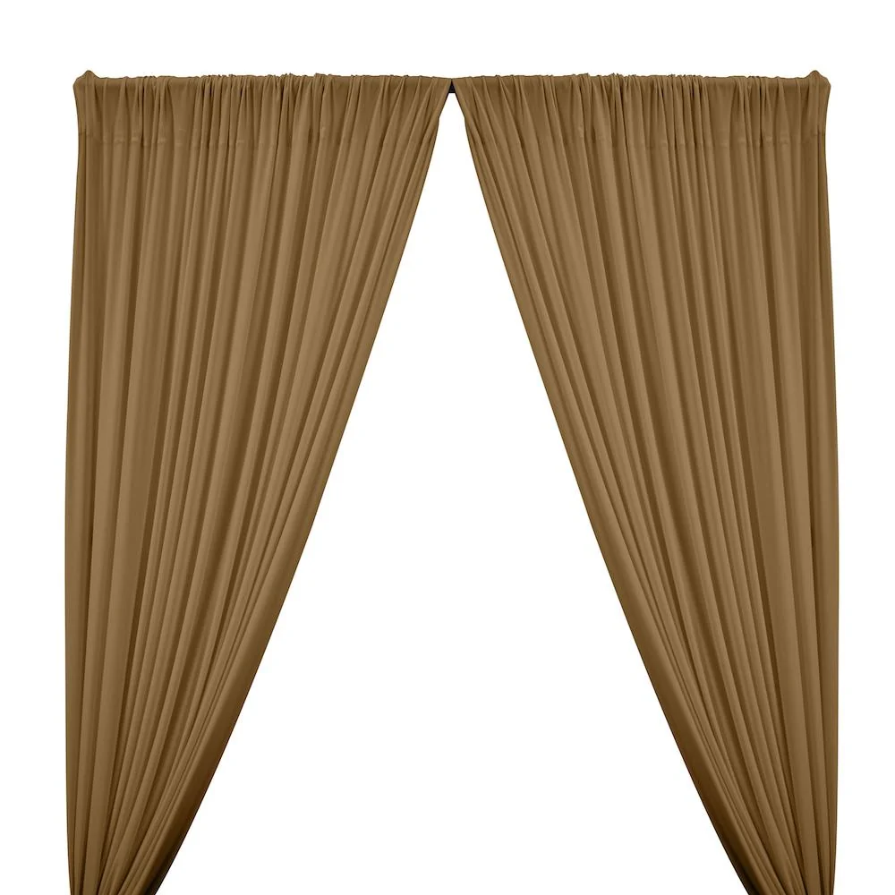 ITY Knit Stretch Jersey Rod Pocket Curtains - Nude