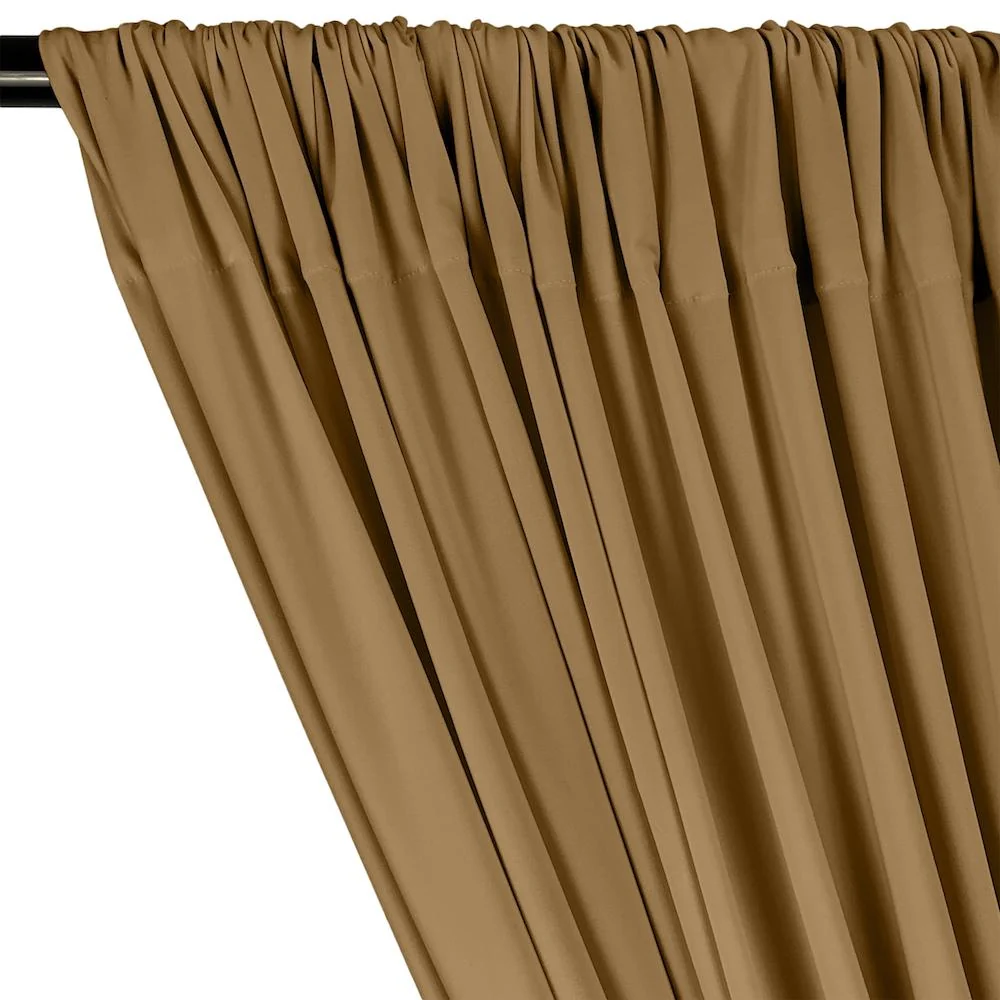 ITY Knit Stretch Jersey Rod Pocket Curtains - Nude - Image 2