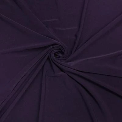 ITY Knit Stretch Jersey Rod Pocket Curtains - Plum - Image 3