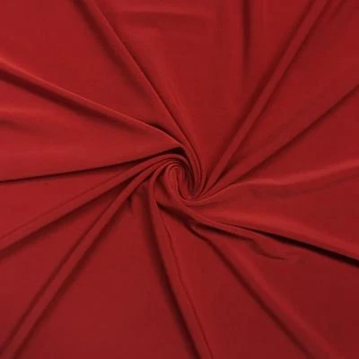 ITY Knit Stretch Jersey Rod Pocket Curtains - Red - Image 3