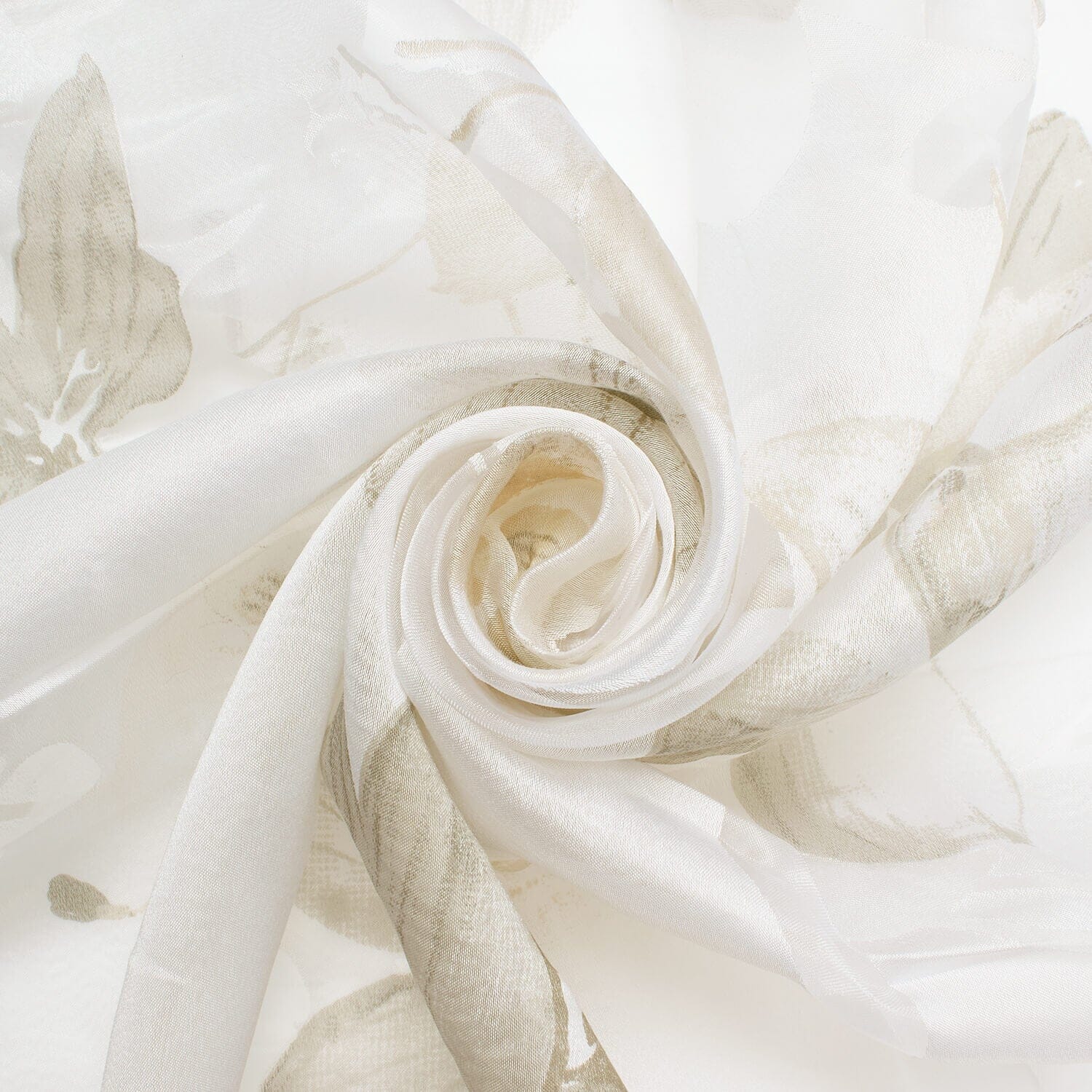 Leafy Flower Extra Wide Burnout Polyester Rayon Jacquard On Voile - Image 9