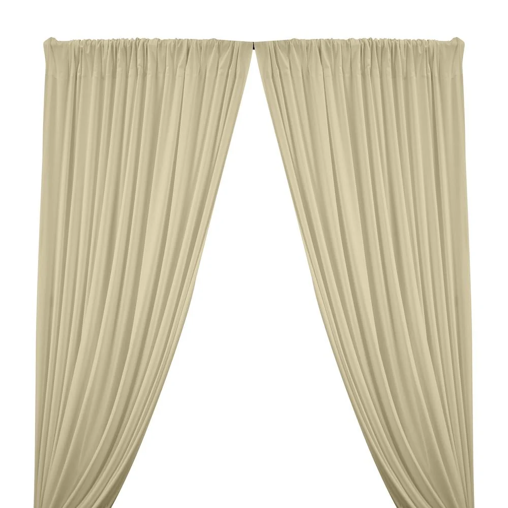 Matte Milliskin Rod Pocket Curtains - Ivory
