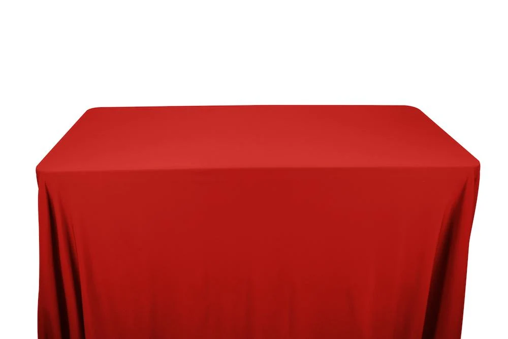 Matte Milliskin Tricot Banquet Rectangular Table Covers - 8 Feet - Image 16