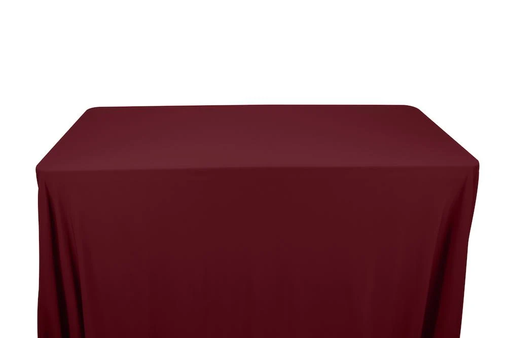 Matte Milliskin Tricot Banquet Rectangular Table Covers - 8 Feet - Image 17