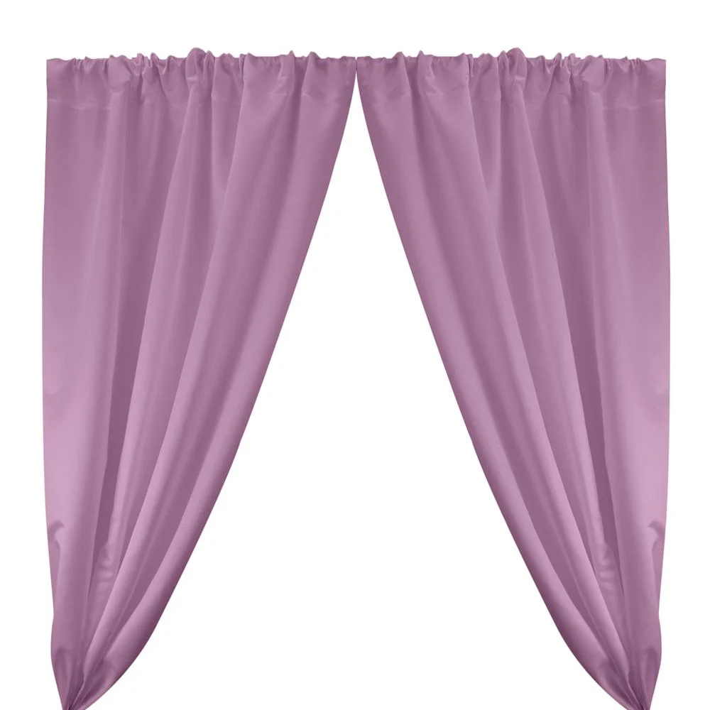 Matte Satin (Peau de Soie) Rod Pocket Curtains - Lilac