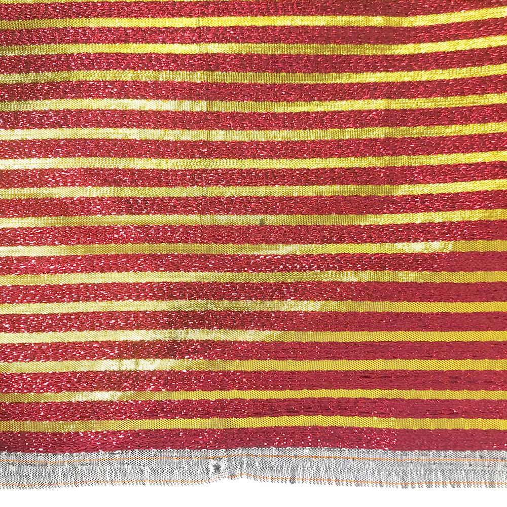 Metallic Foil Striped Brocade (45 Inch) - Image 15