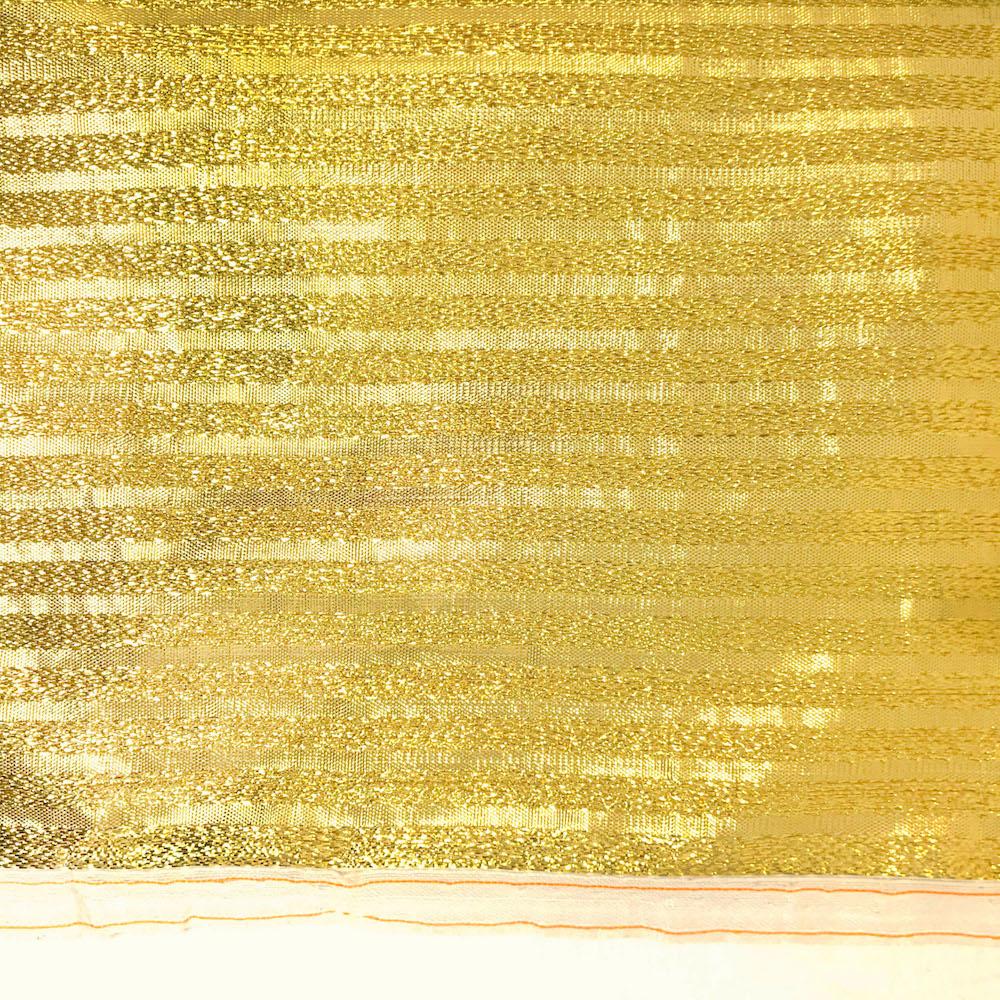 Metallic Foil Striped Brocade (56 Inch) - Image 5