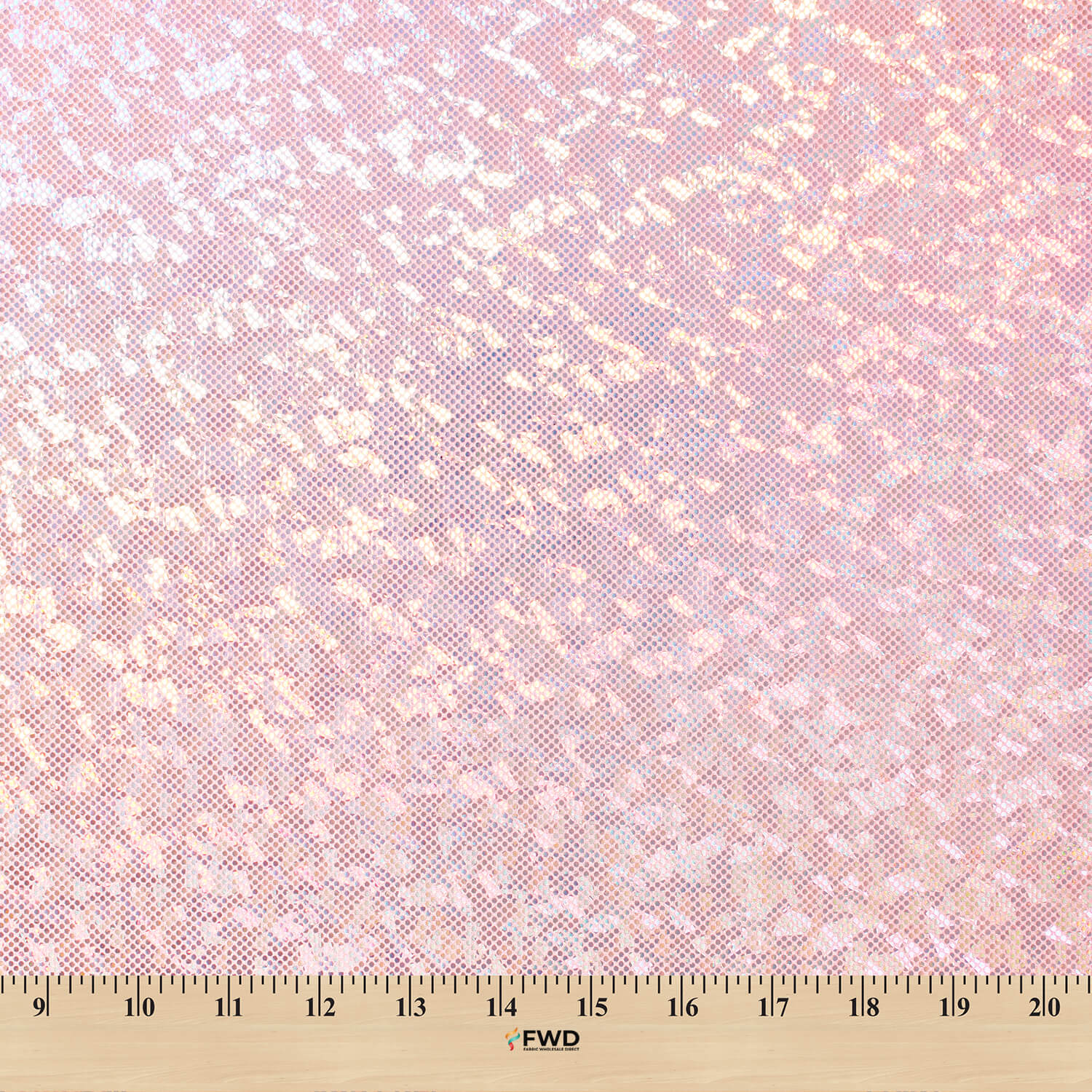 Micro Dot Hologram Tricot Foil Fabric - Image 7
