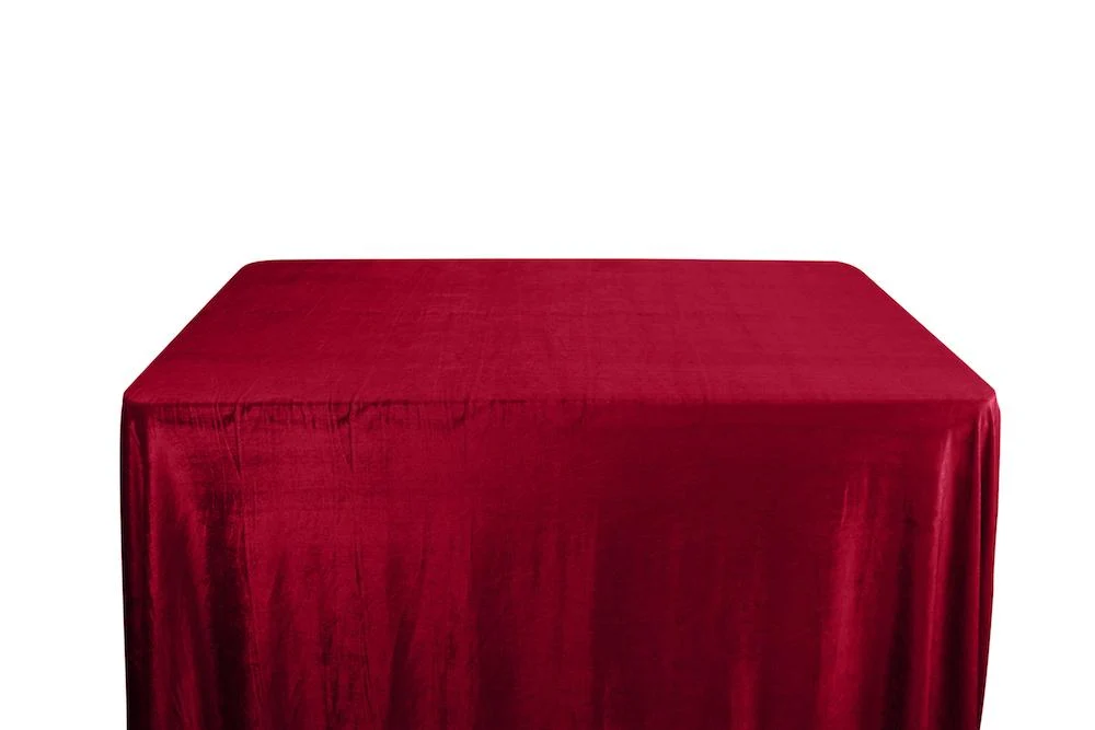 Micro Velvet Banquet Rectangular Table Covers - 8 Feet - Image 8