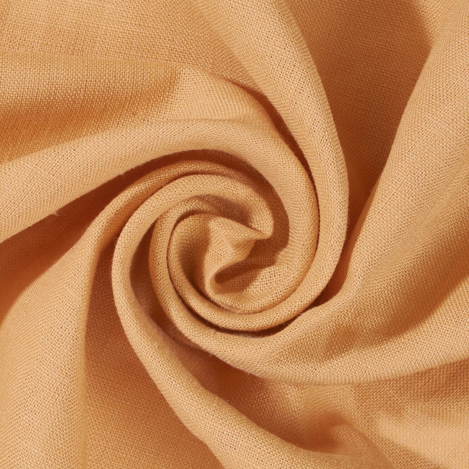 Yorkshire Natural Linen Rod Pocket Curtains - Mist Gold - Image 3