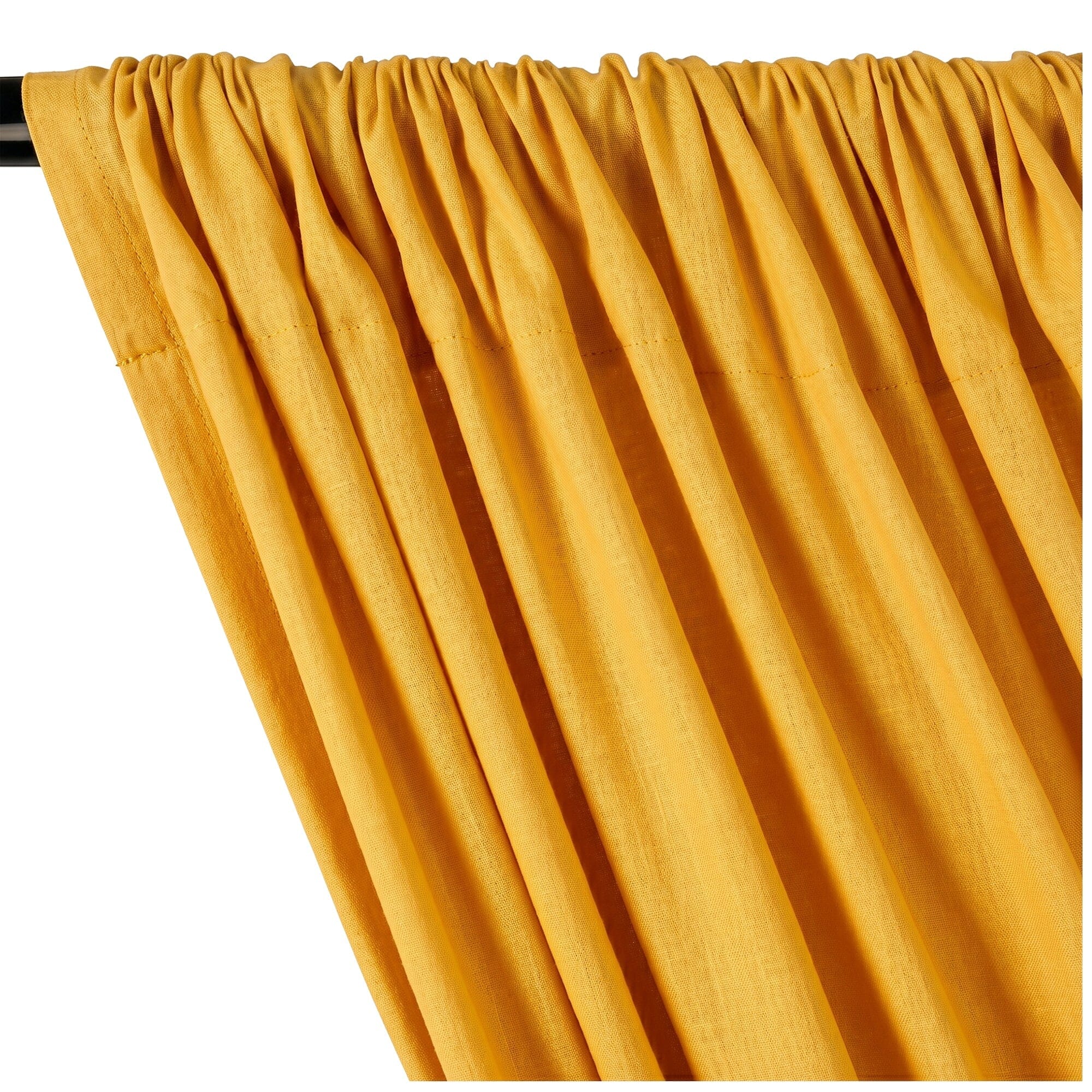 Yorkshire Natural Linen Rod Pocket Curtains - Sunflower - Image 2