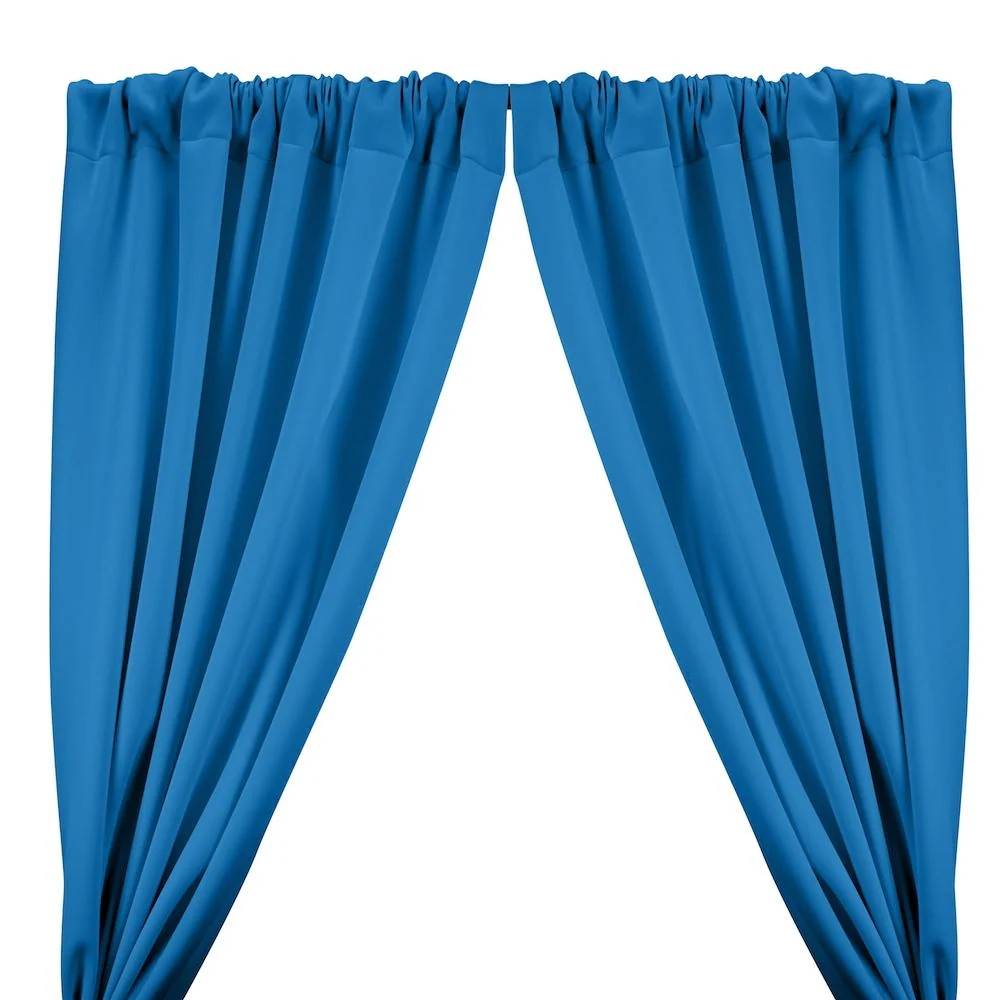 Neoprene Scuba Rod Pocket Curtains - Turquoise