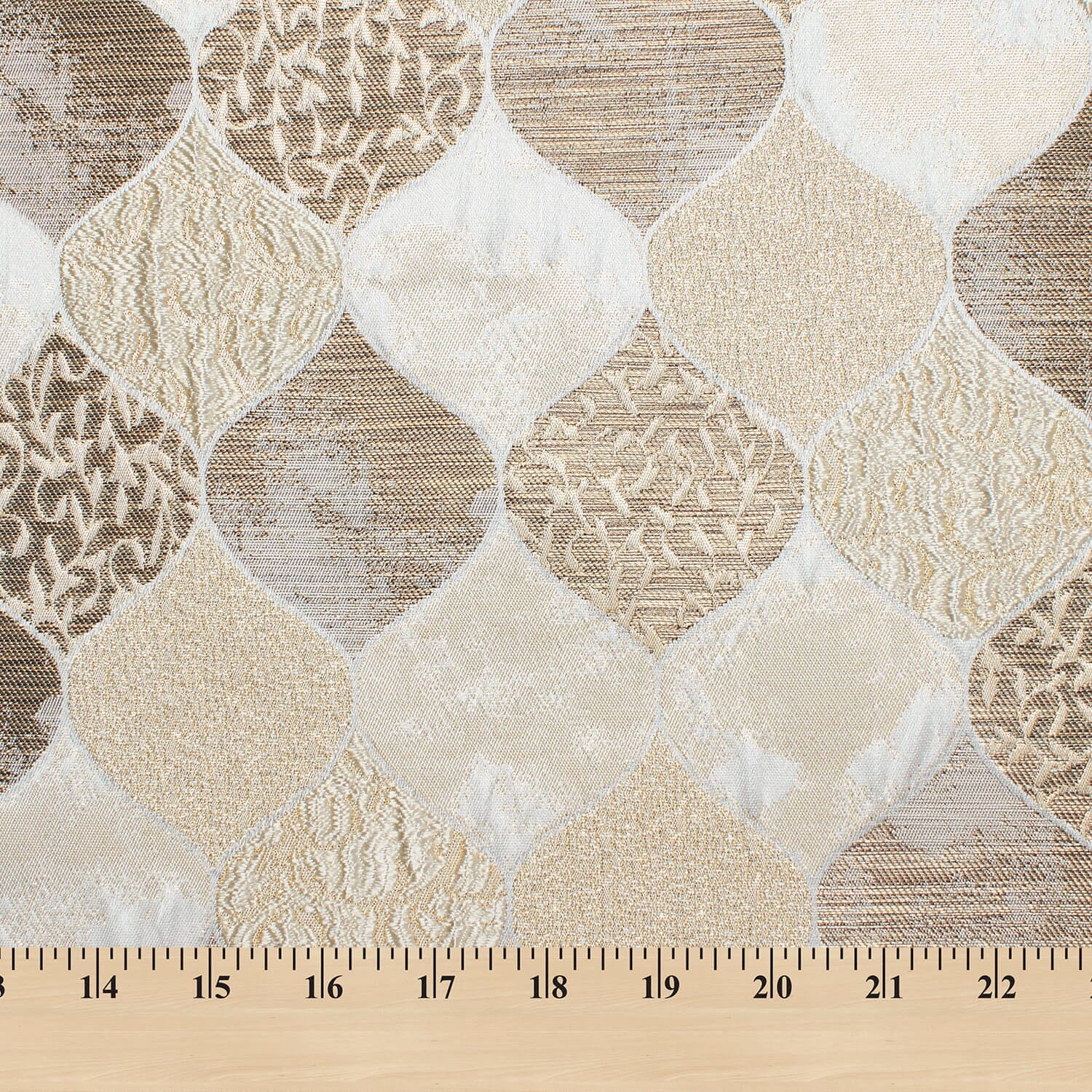 Ornamental Extra Wide Metallic Upholstery Jacquard - Image 13
