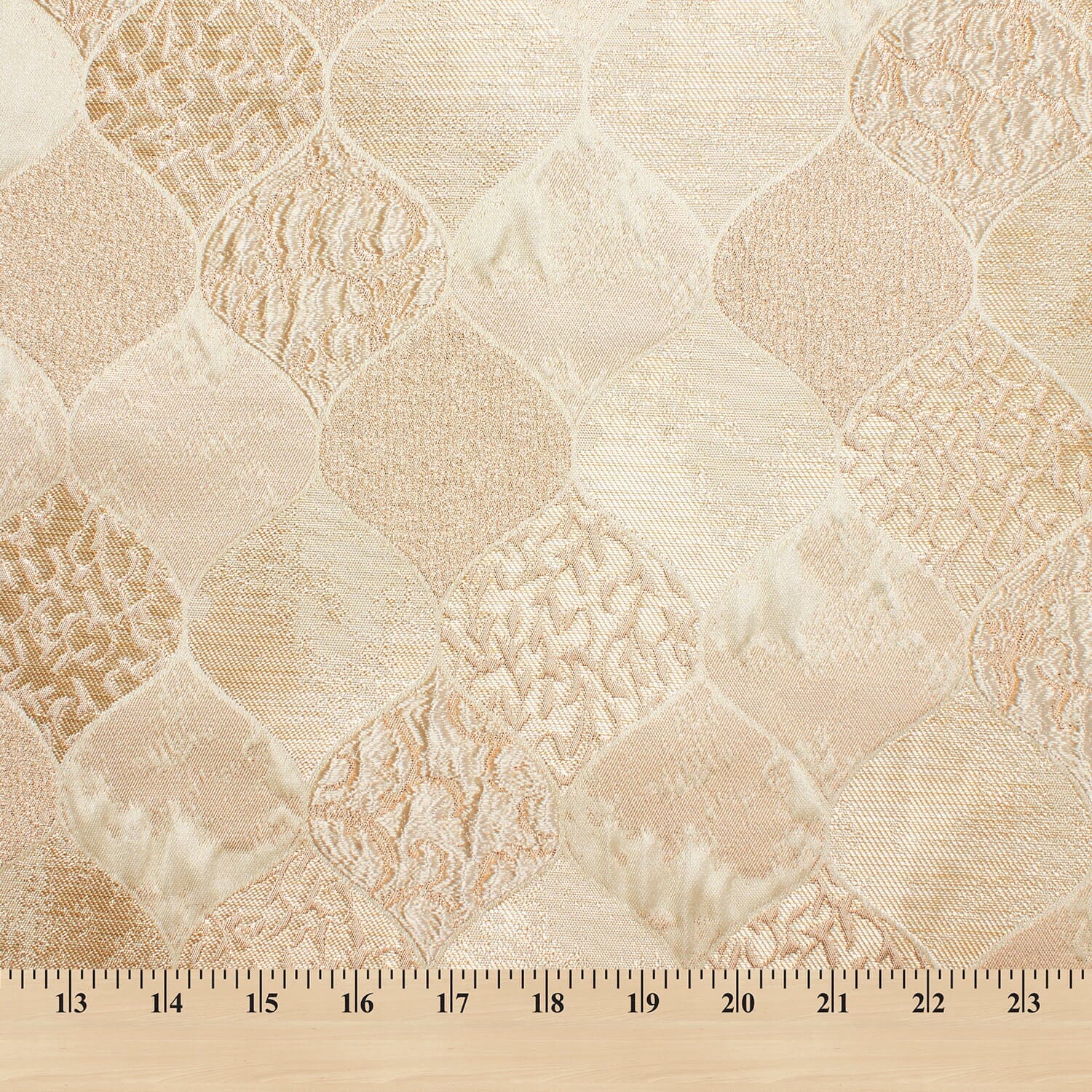 Ornamental Extra Wide Metallic Upholstery Jacquard - Image 5