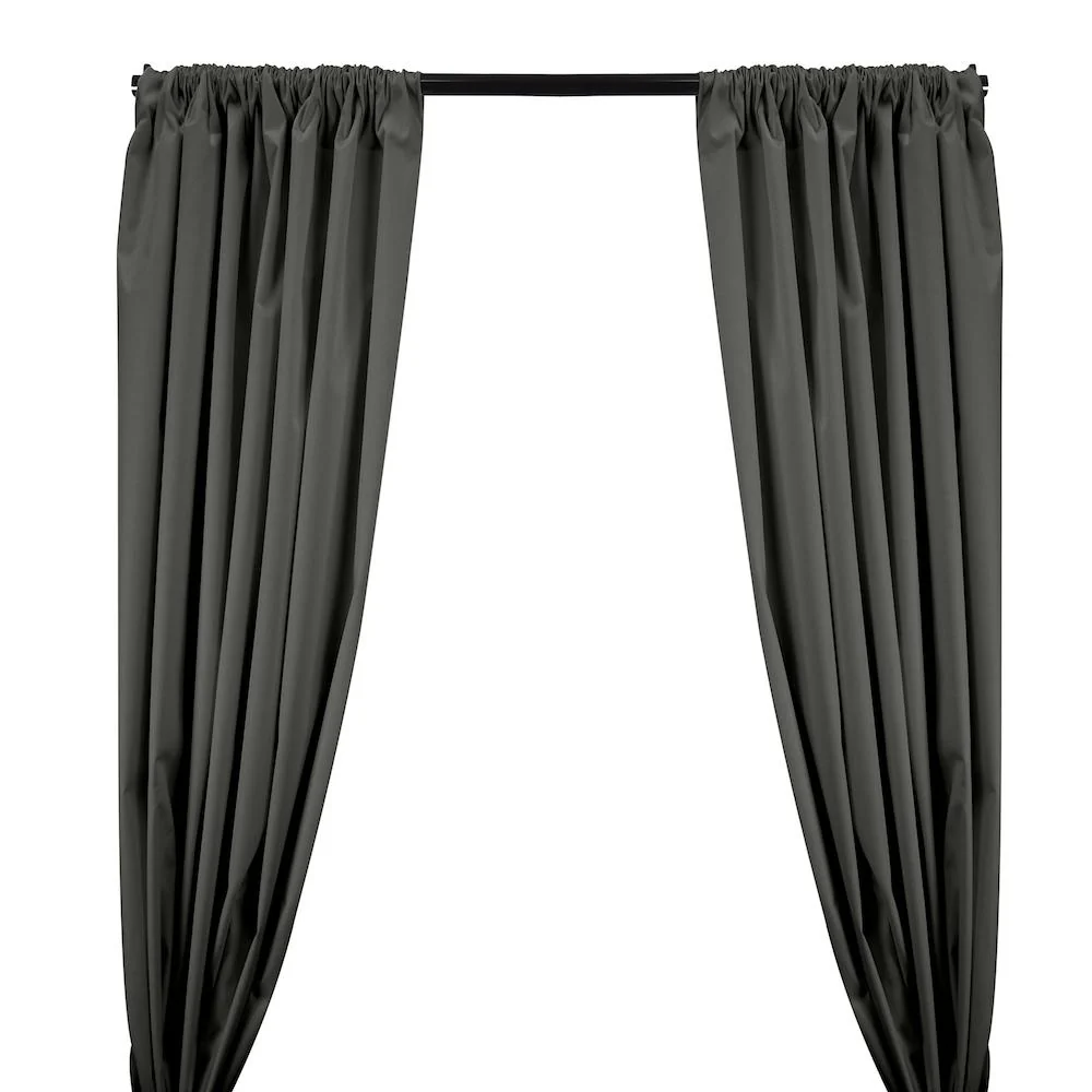 Ottertex® Canvas Waterproof Rod Pocket Curtains - Charcoal