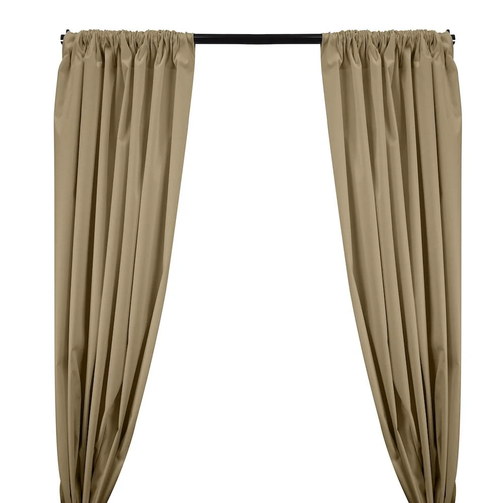Ottertex® Canvas Waterproof Rod Pocket Curtains - Khaki