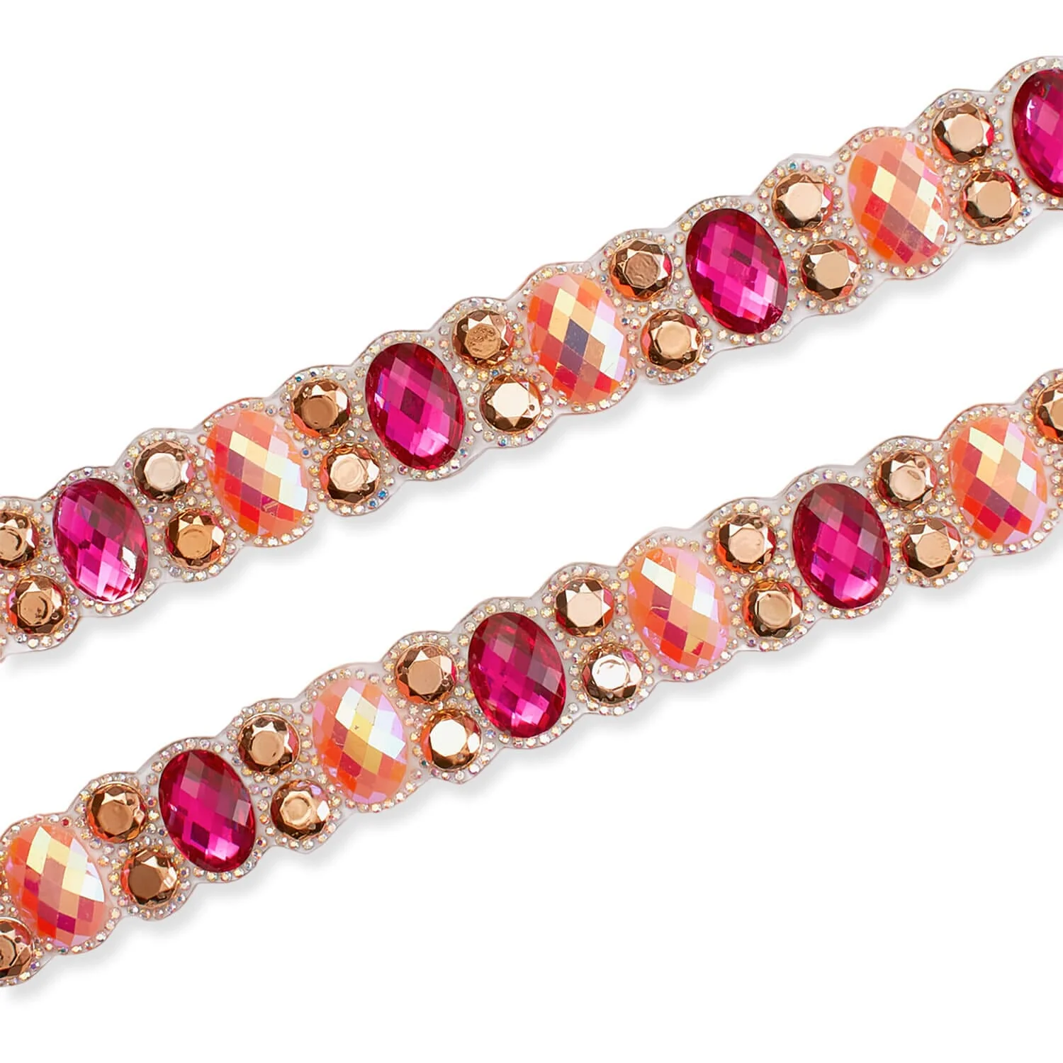Oval Resin Rhinestone Iron On Trim - Image 2