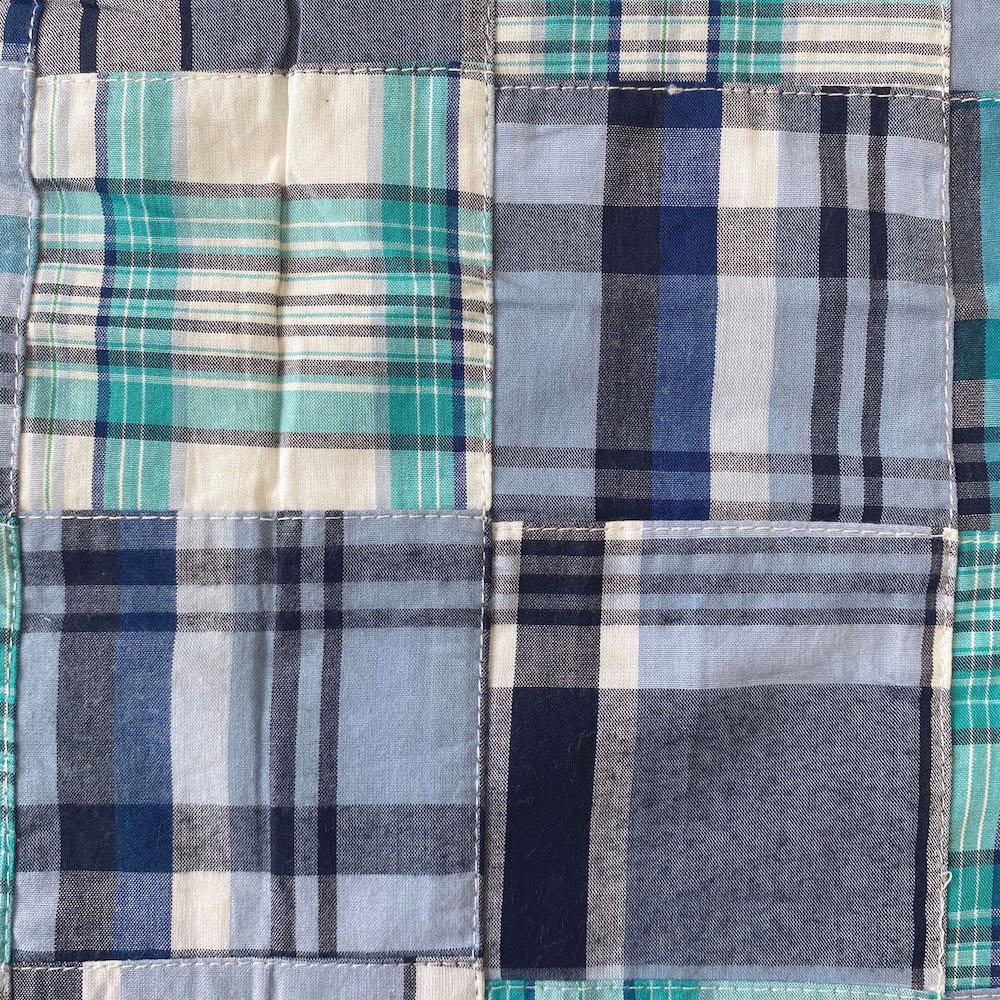 Patchwork Nantucket Madras Plaid Fabric - Harrison - Image 2