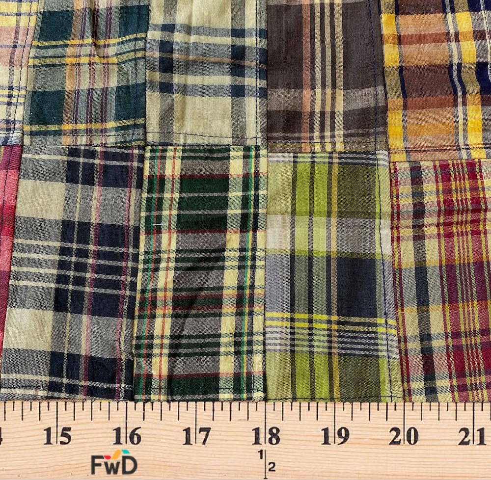 Patchwork Nantucket Madras Plaid Fabric - Theodore - Image 4