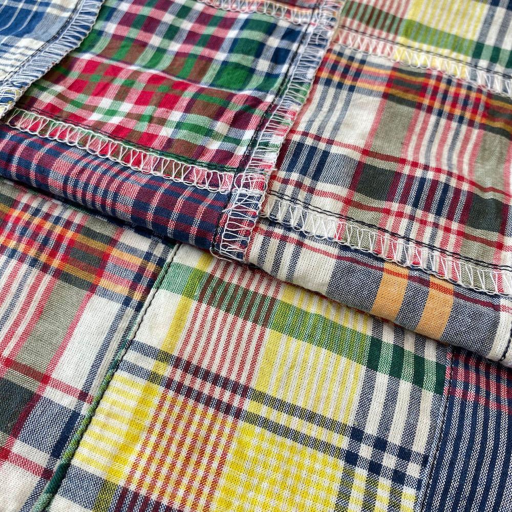 Patchwork Nantucket Madras Plaid Fabric - William - Image 3