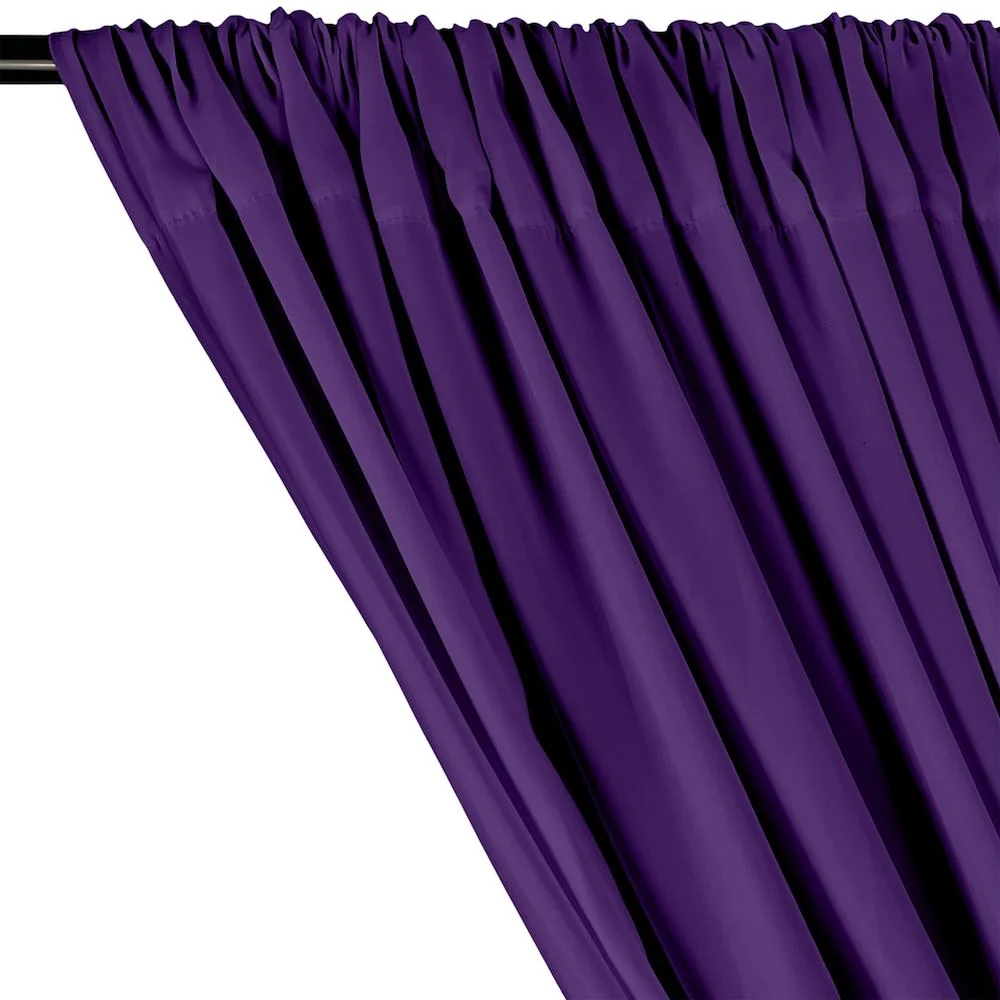 Peachskin Rod Pocket Curtains - Purple - Image 2