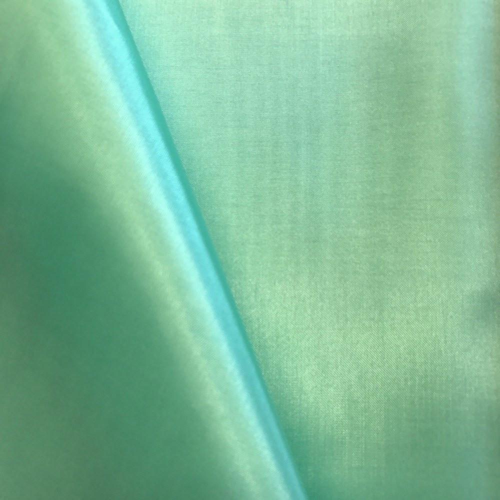 Poly China Silk Lining Rod Pocket Curtains - Sea Foam - Image 3
