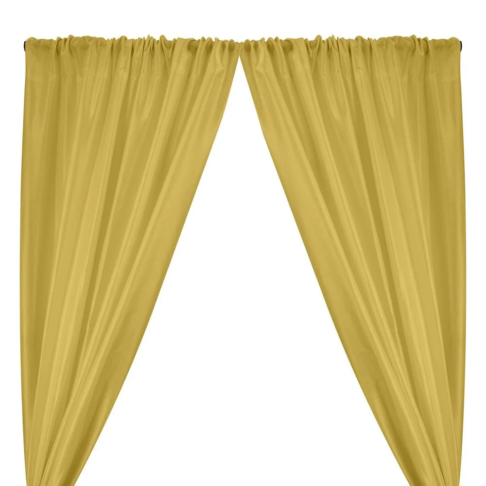 Polyester Dupioni Rod Pocket Curtains - Champagne 106