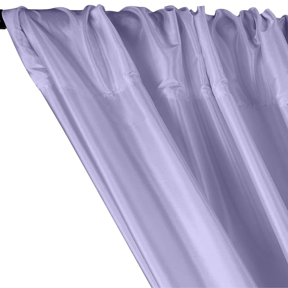 Polyester Taffeta Lining Rod Pocket Curtains - Periwinkle - Image 2