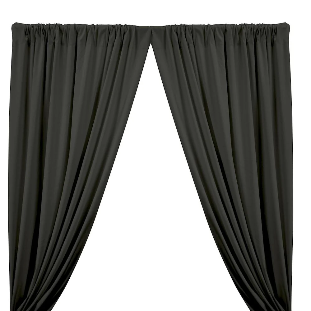 Ponte de Roma Rod Pocket Curtains - Charcoal