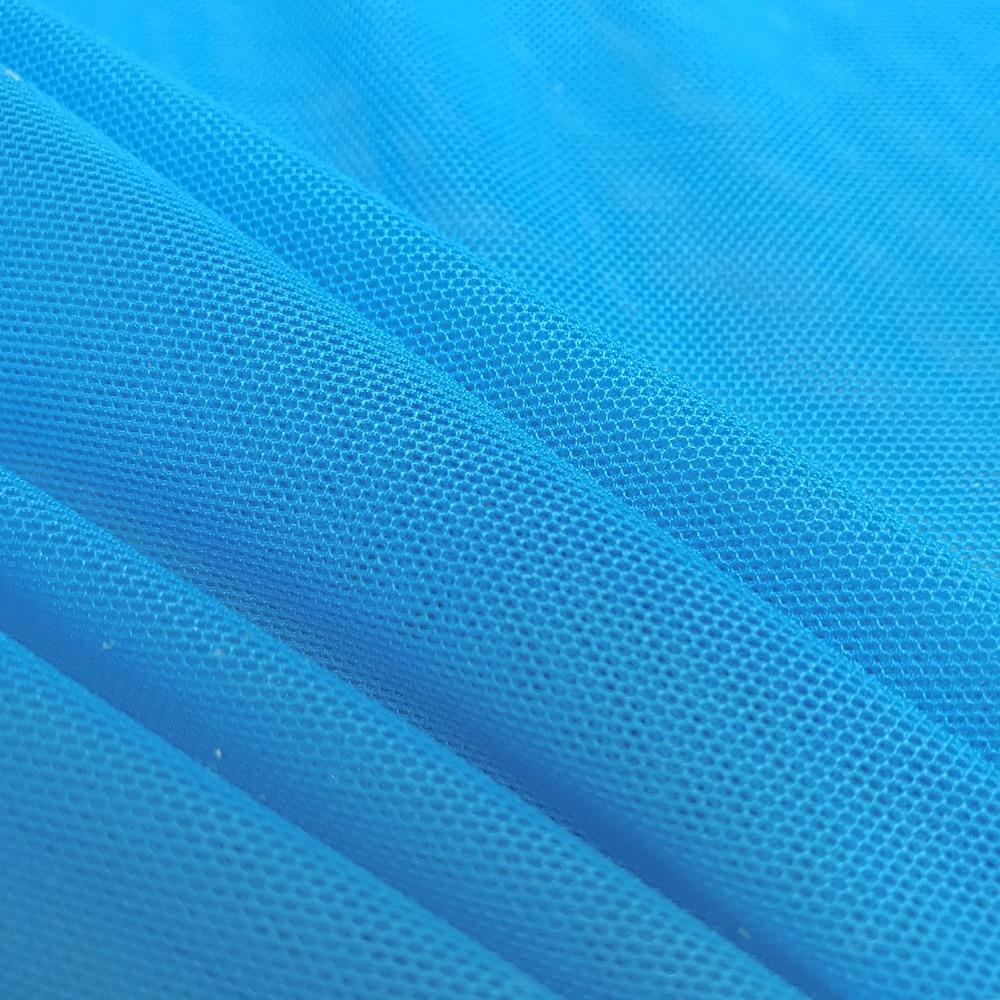 Power Mesh Rod Pocket Curtains - Turquoise - Image 3