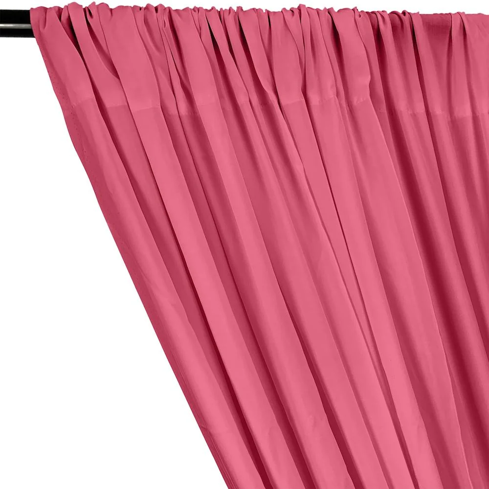 Rayon Challis Rod Pocket Curtains - Dusty Rose - Image 2
