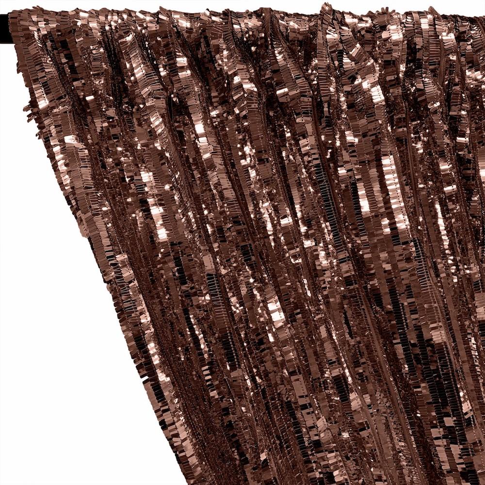 Rectangle Piano Sequins Rod Pocket Curtains - Copper - Image 2
