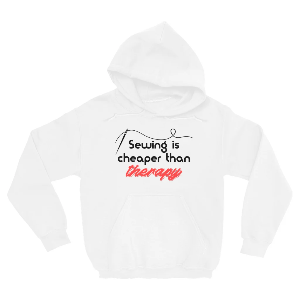 Sewing Is Cheaper Than Therapy Hoodie - Image 5