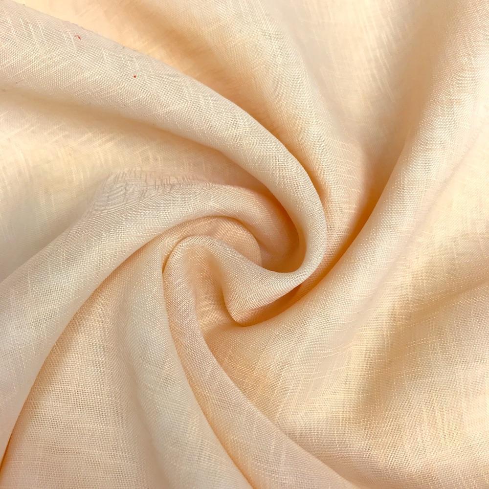Gasa Sheer Voile Rod Pocket Curtains - Peach - Image 3