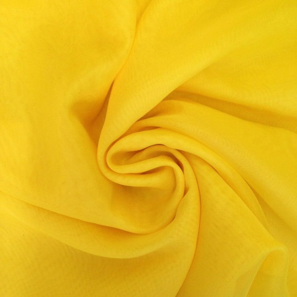 Sheer Voile Rod Pocket Curtains - Neon Yellow - Image 3