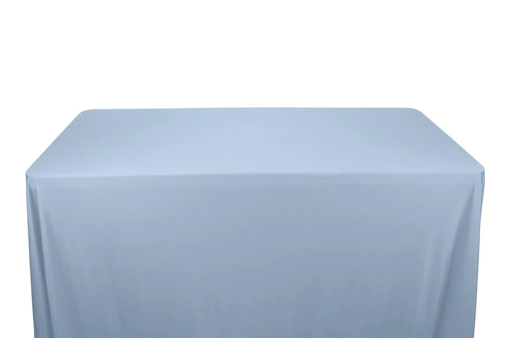 Shiny Milliskin Tricot Banquet Rectangular Table Covers - 6 Feet - Image 4