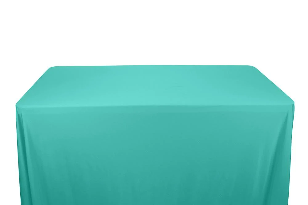Shiny Milliskin Tricot Banquet Rectangular Table Covers - 6 Feet - Image 5