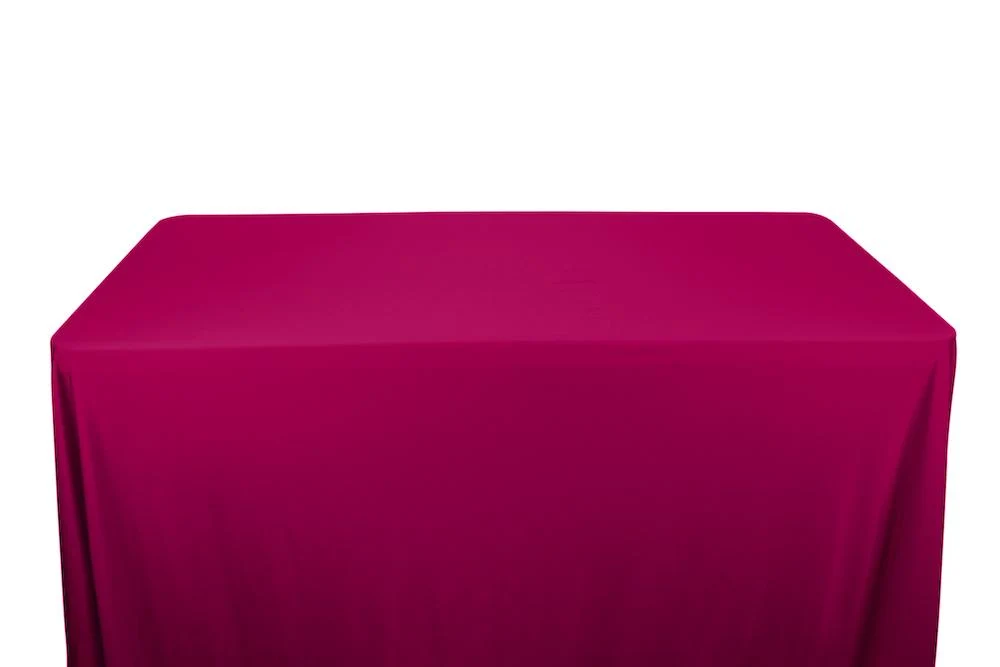 Shiny Milliskin Tricot Banquet Rectangular Table Covers - 8 Feet - Image 18