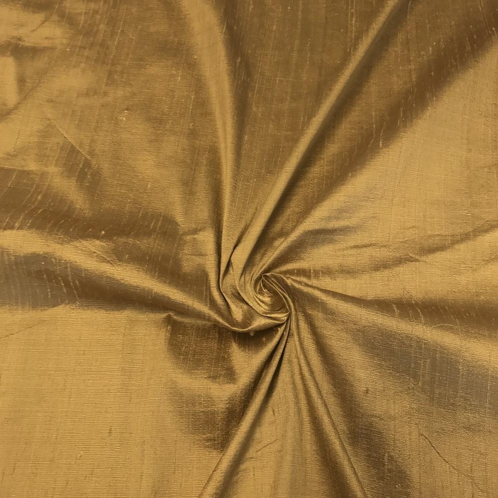 Silk Dupioni (54 Inch) Rod Pocket Curtains -  Antique Gold - Image 3