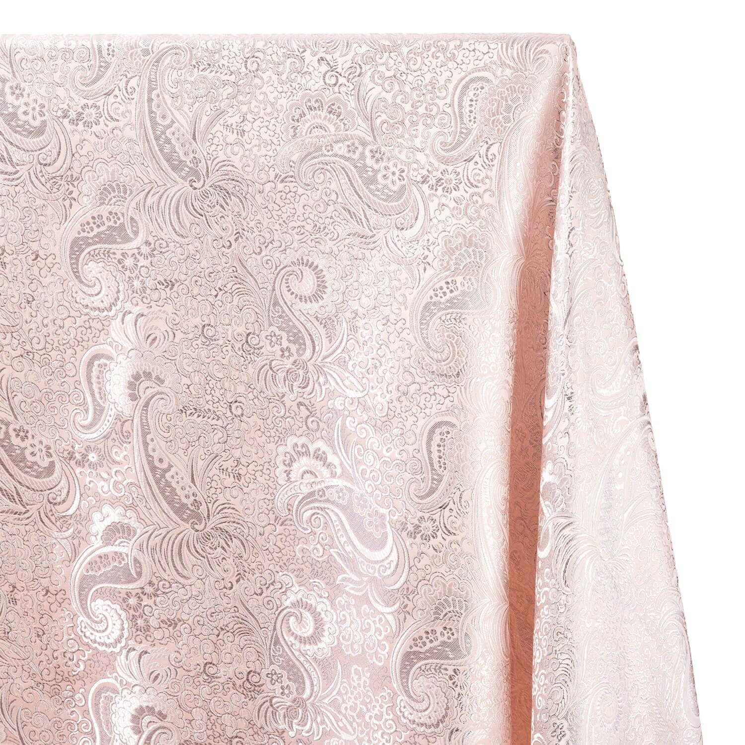 Silver Paisley Metallic Brocade - Image 6