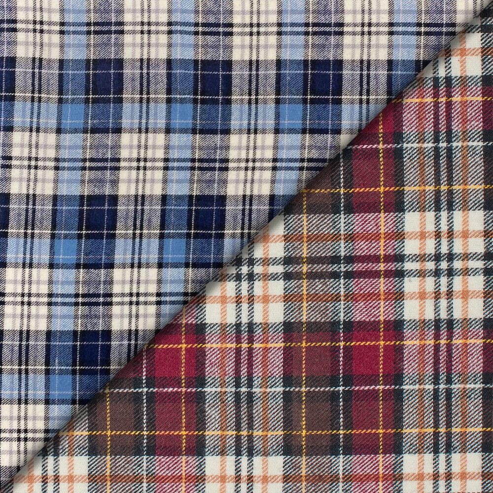 Simon Tartan Plaid Yarn Dyed Brushed Cotton Flannel