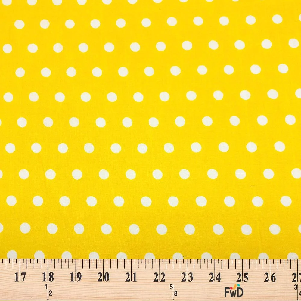 Small Polka Dot Cotton Poplin (43/44 Inch) - Image 36