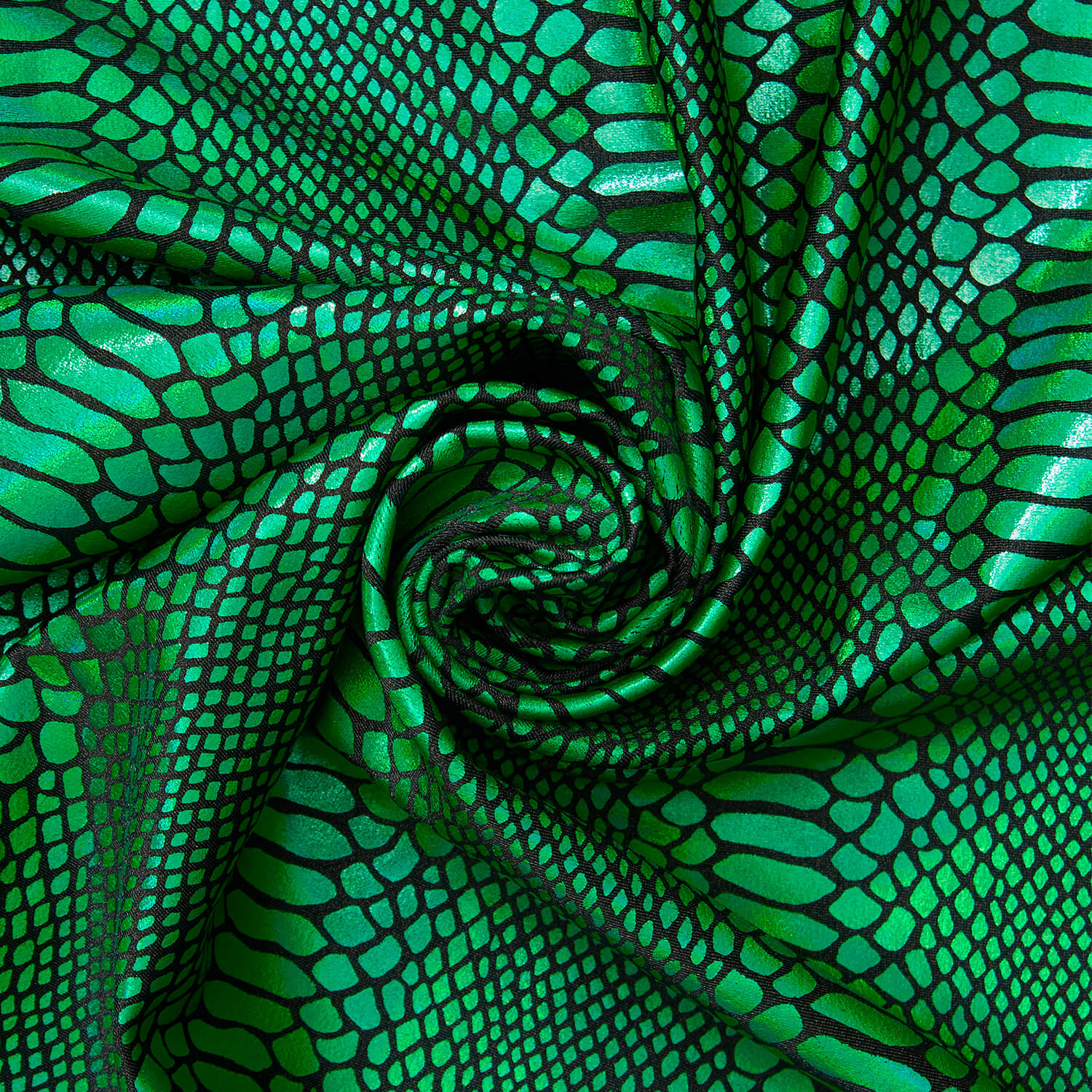 Snake Scale Hologram Tricot Foil Fabric - Image 20