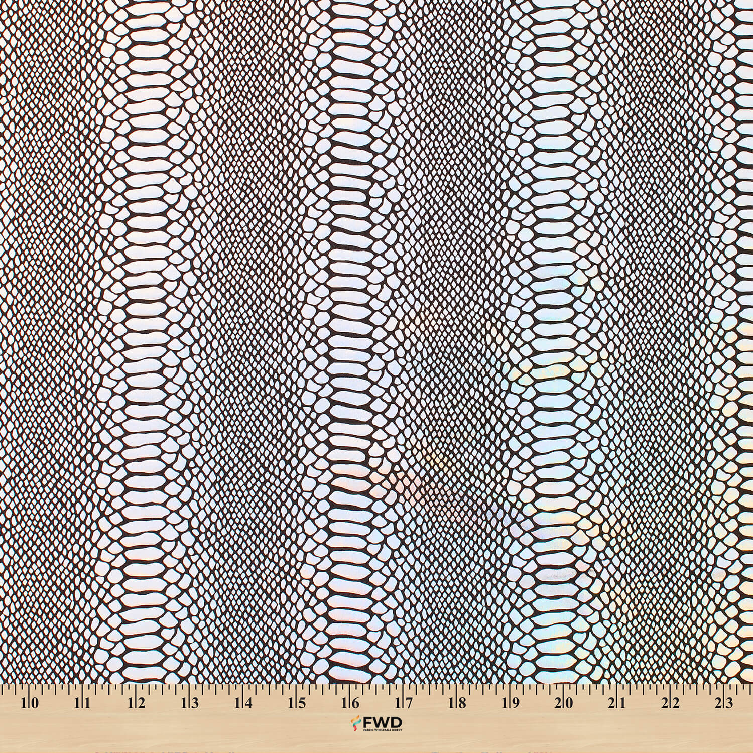Snake Scale Hologram Tricot Foil Fabric - Image 34