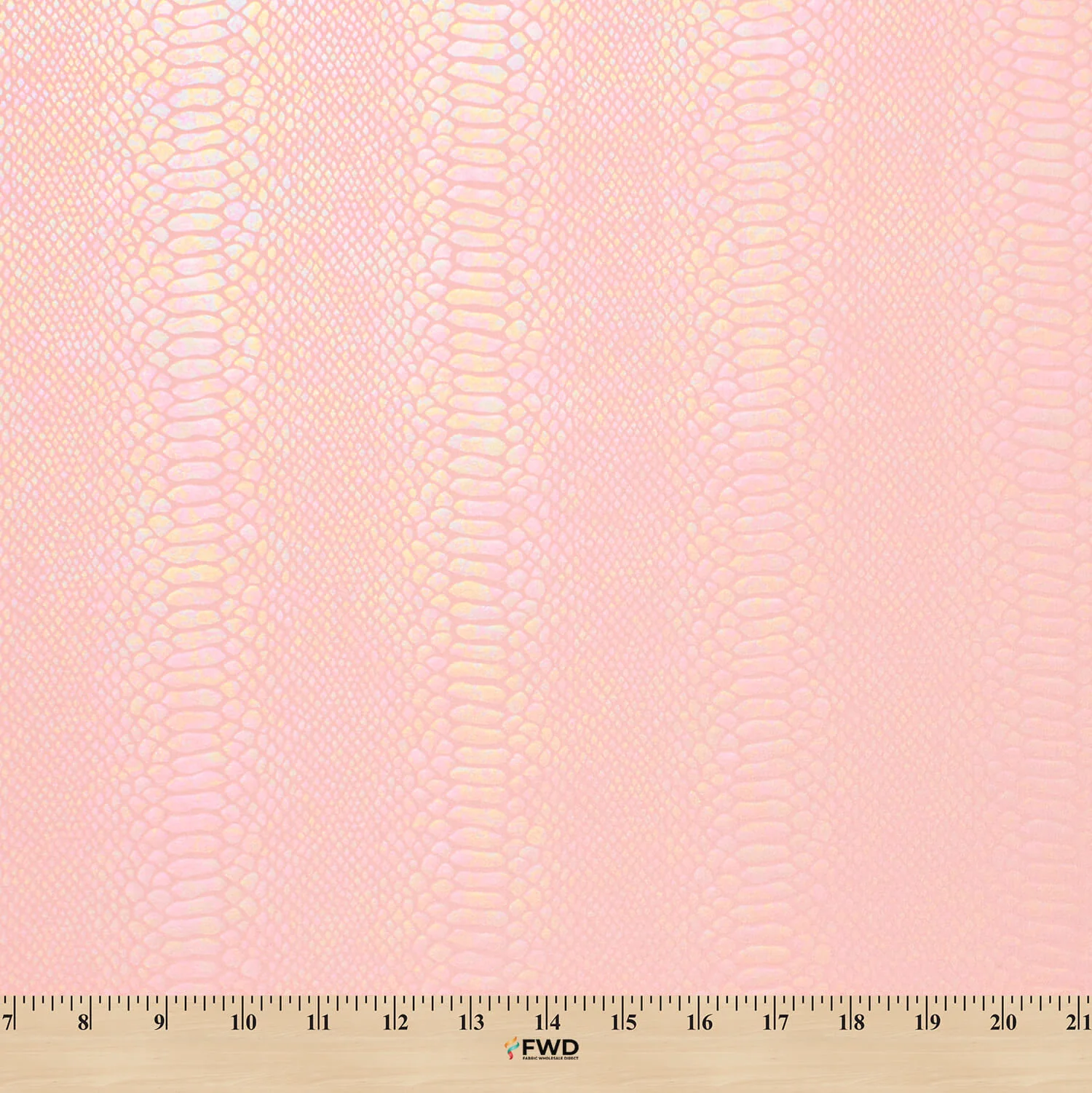 Snake Scale Hologram Tricot Foil Fabric - Image 4