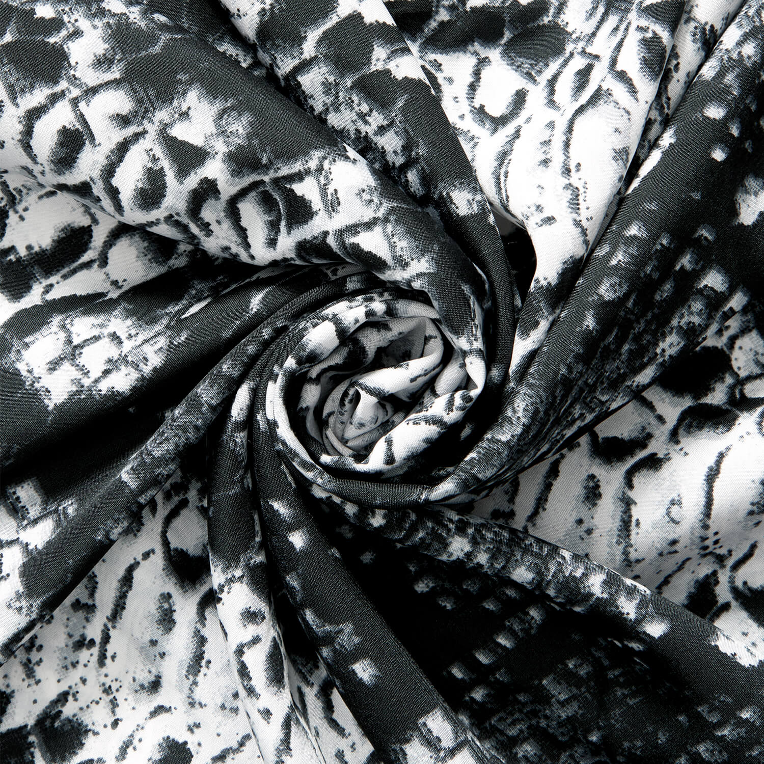 Snakeskin Crepe De Chine Print - Image 8