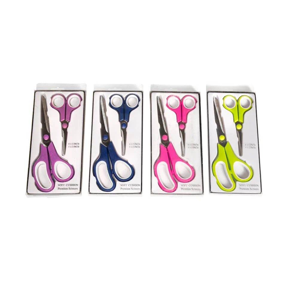 Soft Cushion Fabric Scissors - 2 Pack