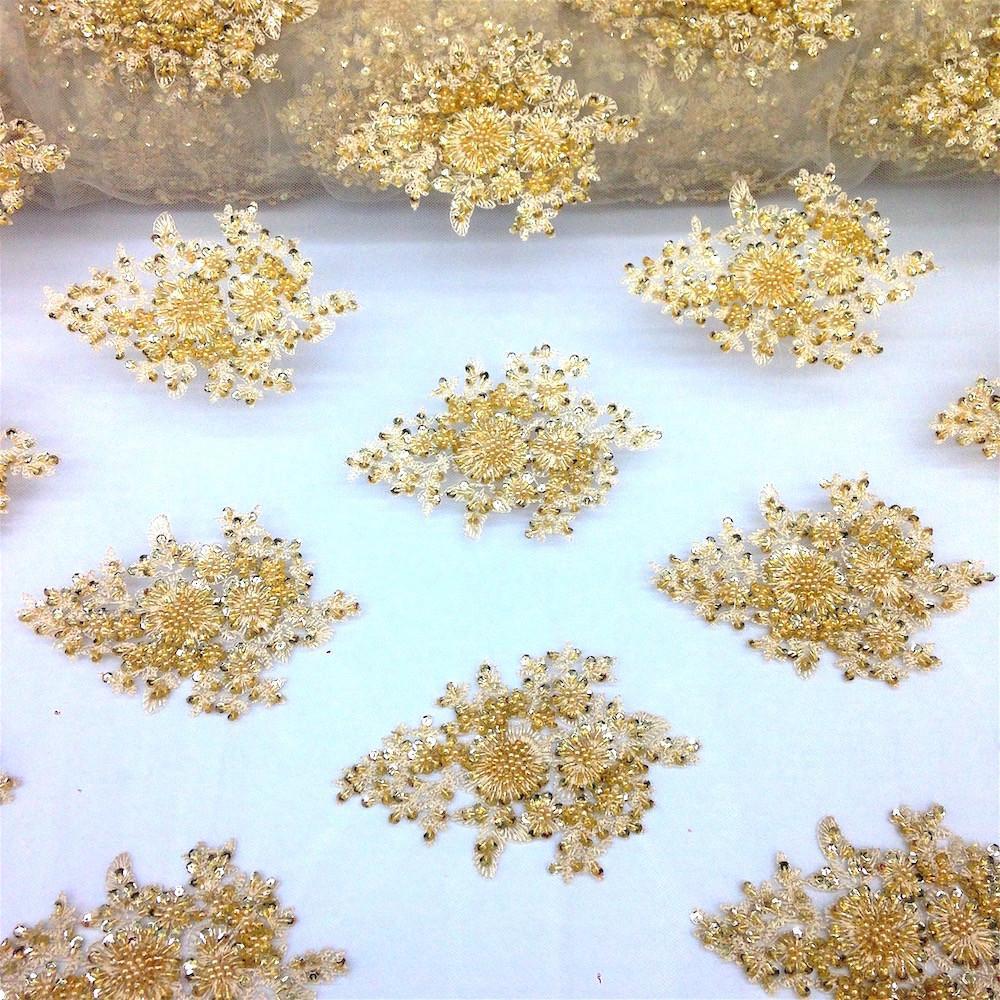 Spruce Bridal Lace Beaded Fabric - Image 33